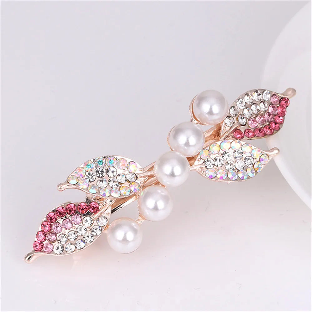Fashion Crystal Hairpins with clips - various designs/colors