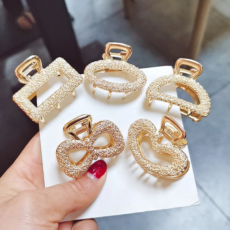 Elegant Gold Color Hair Claws - various styles
