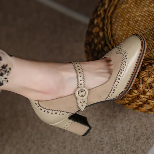 Women's Classic Leather & Suede Heels