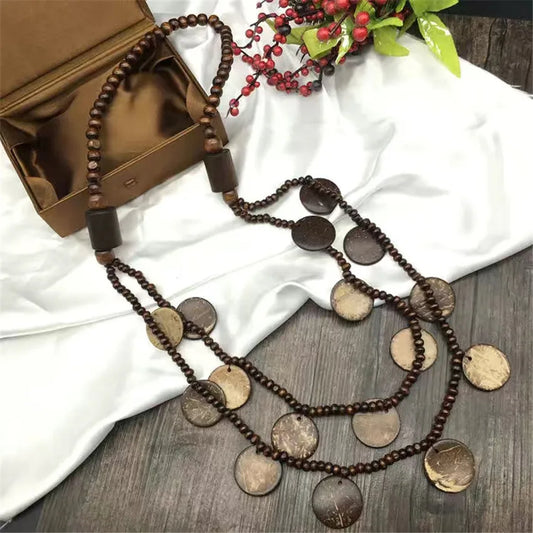 Bohemian Vintage Wooden Necklaces