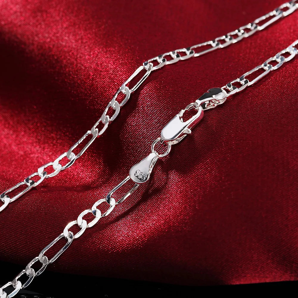925 Silver Chain Necklace: 16-30 Inch lengths