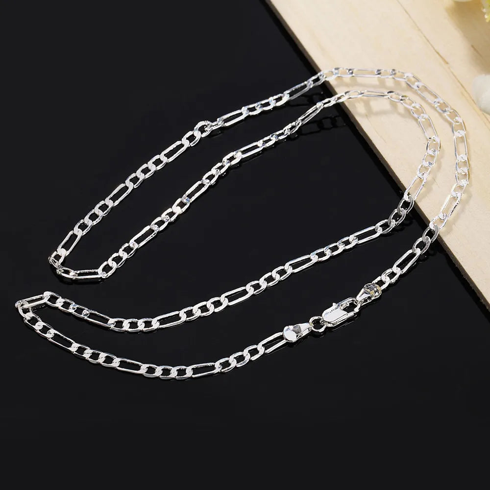 925 Silver Chain Necklace: 16-30 Inch lengths