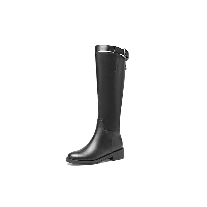 Classic Designer Knee High Leather Boot: Color/Design choices