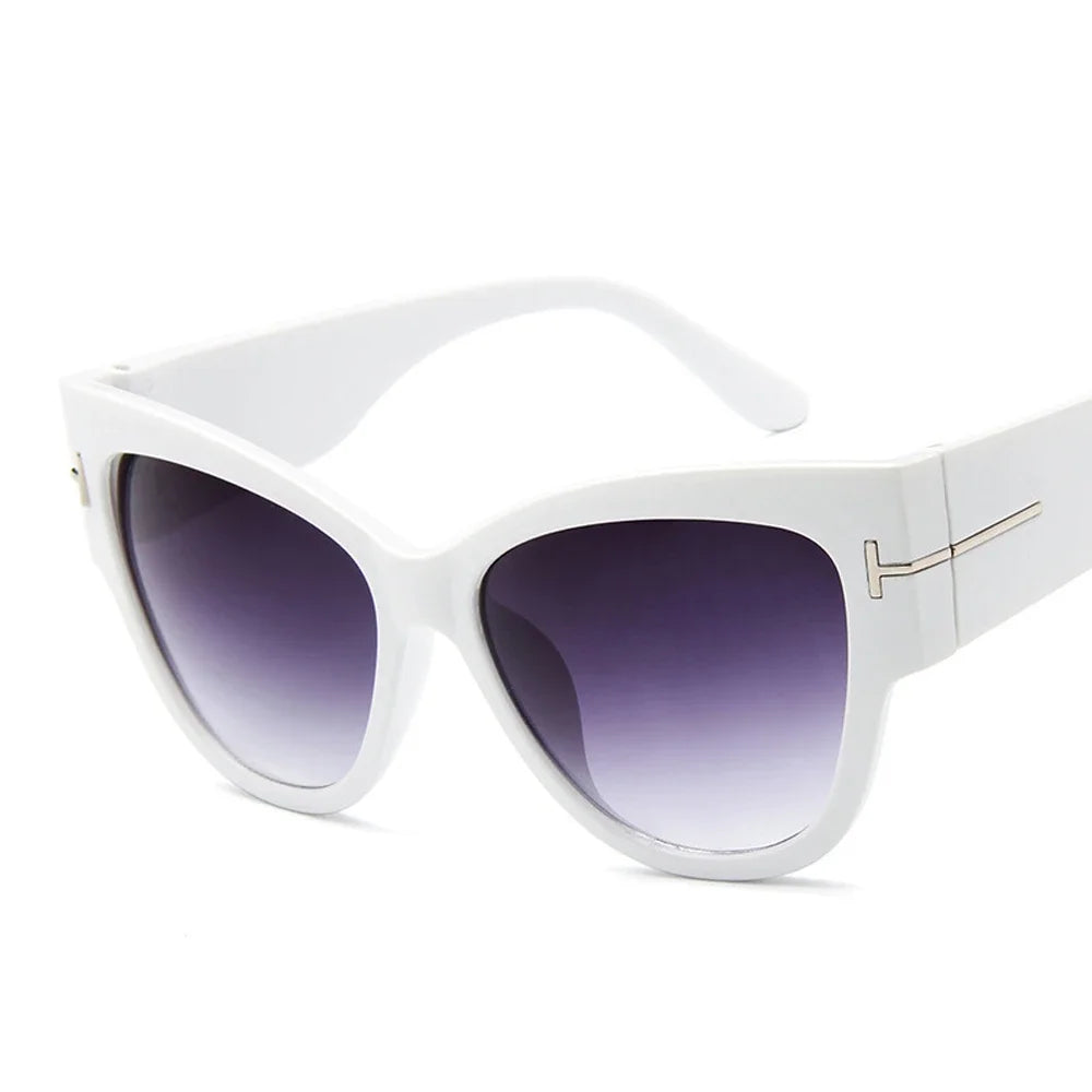 Luxury Designer Fashion Cat Eye Oversized Sunglasses