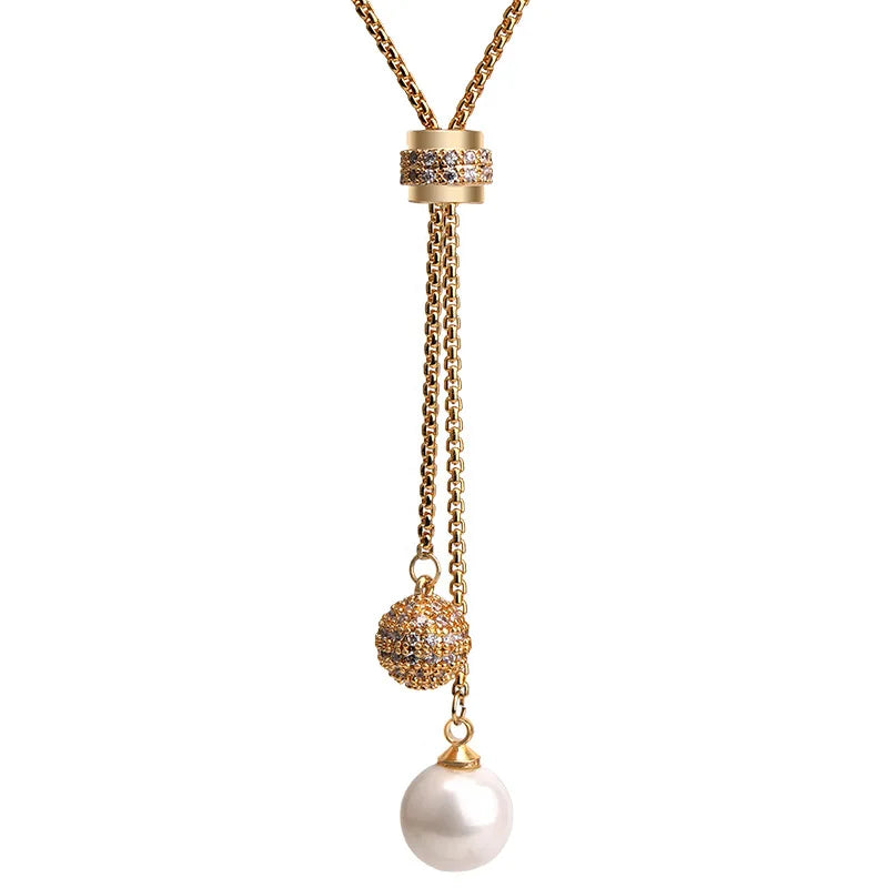 Simple Elegance: Long Pendant Necklace