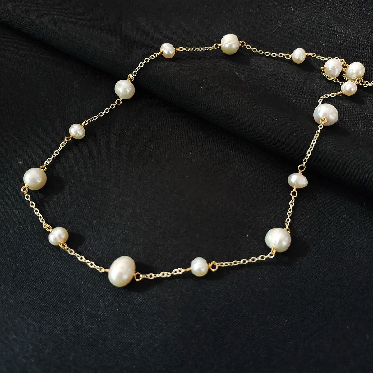 Fresh Water Pearl 24K gold plated Necklace