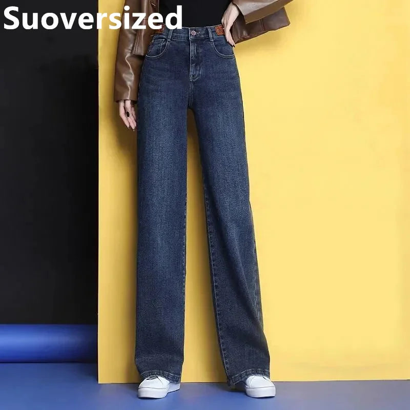 Streetwear Wide Straight Leg Jeans