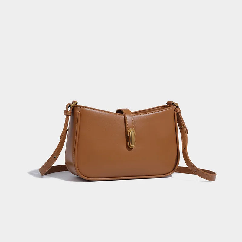Genuine Leather Small Square Crossbody Bags